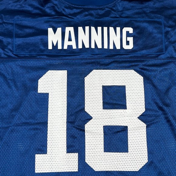 Reebok Indianapolis Colts Peyton Manning Jersey #18 Mens 2XL Blue NFL Football - Picture 8 of 8